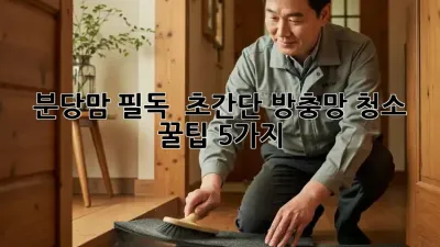 분당맘 필독! ✨ 초간단 방충망 청소 꿀팁 5가지 🧽